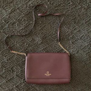 Kate Spade Burgundy Crossbody Bag (large)